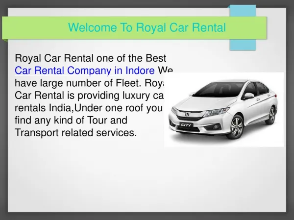 Car Rental Indore | Car Rental Company Indore