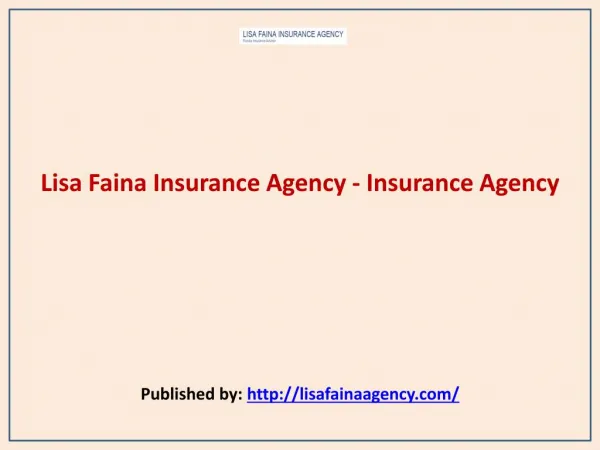 Lisa Faina Insurance Agency - Insurance Agency