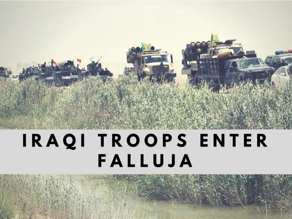 iraqi troops enter falluja