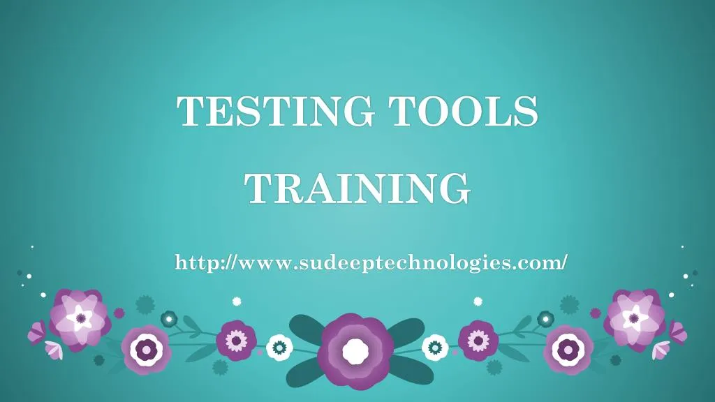 testing tools training