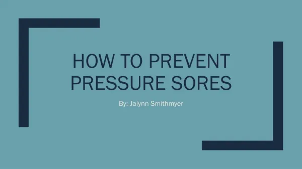 Pressure Sore Prevention