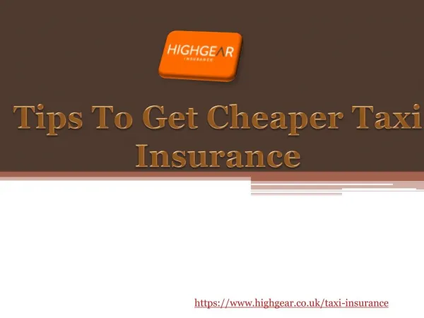 Tips To Get Cheaper Taxi Insurance