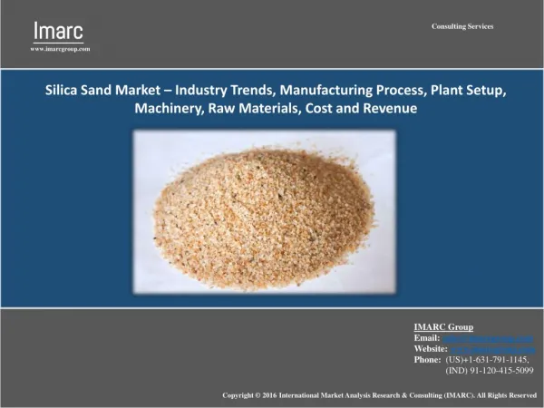 Industrial Silica Sand Market – Trends, Growth, Share, Size and Forecast