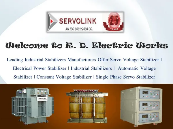 Servo Voltage Stabilizer in Delhi