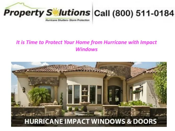 Protect Your Home from Hurricane with Impact Windows