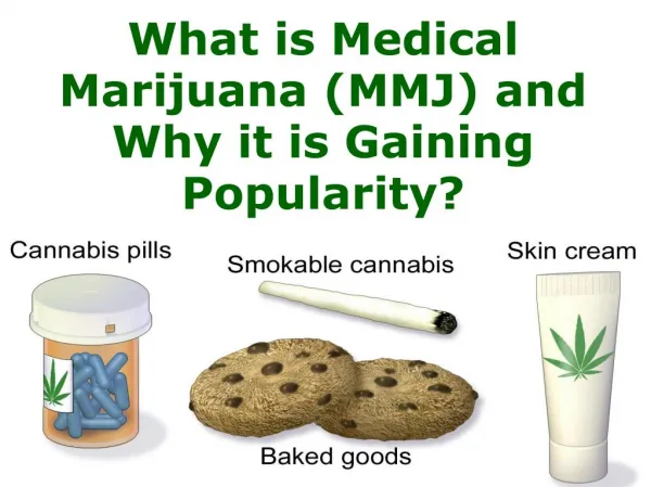 What is Medical Marijuana (MMJ) and Why it is Gaining Popularity?