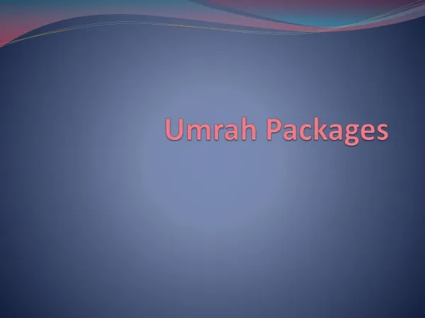 Umrah Packages From Manchester