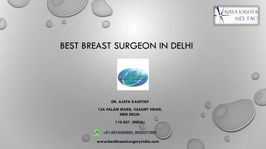 best breast surgeon in delhi