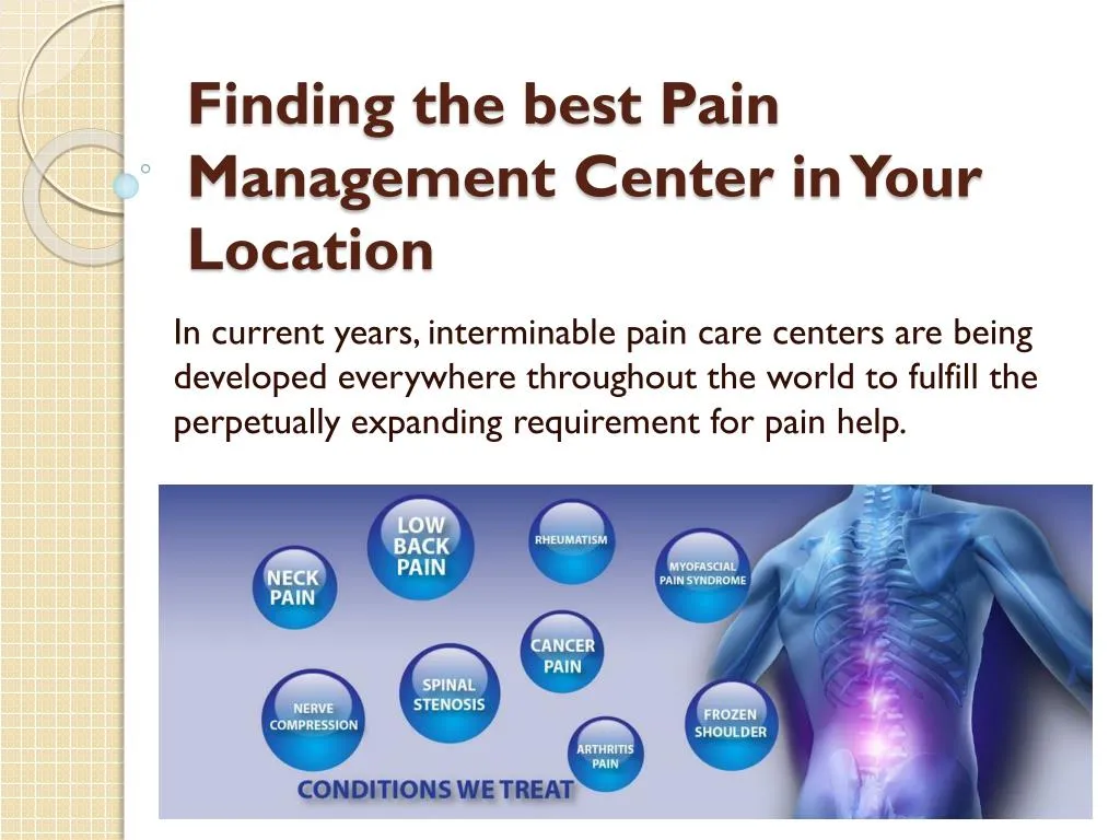 finding the best pain management center in your location