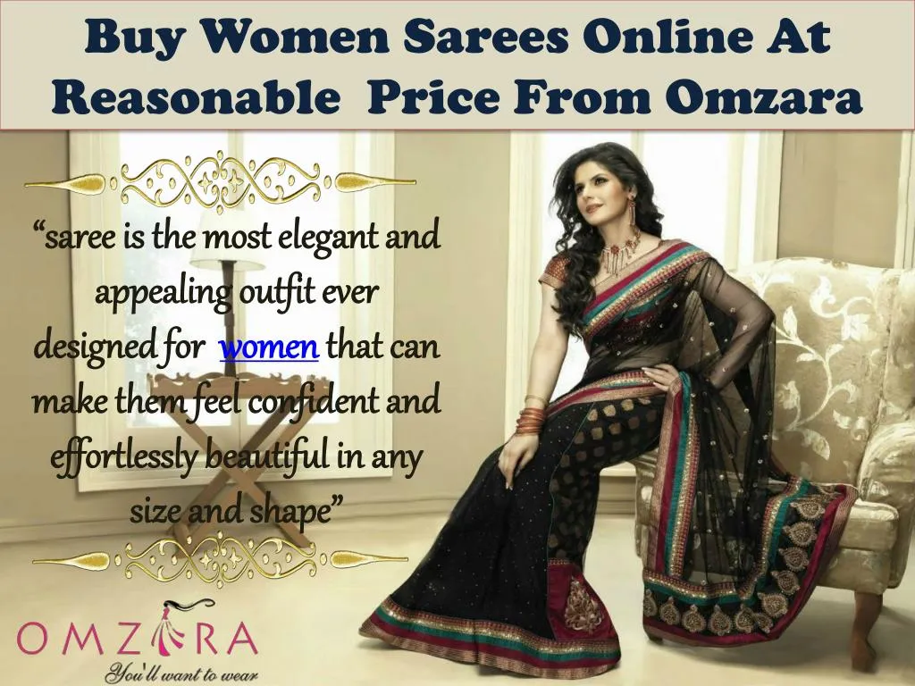 buy women sarees online at reasonable price from omzara
