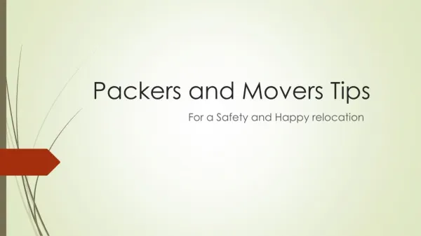 packers and movers relocation free tips video