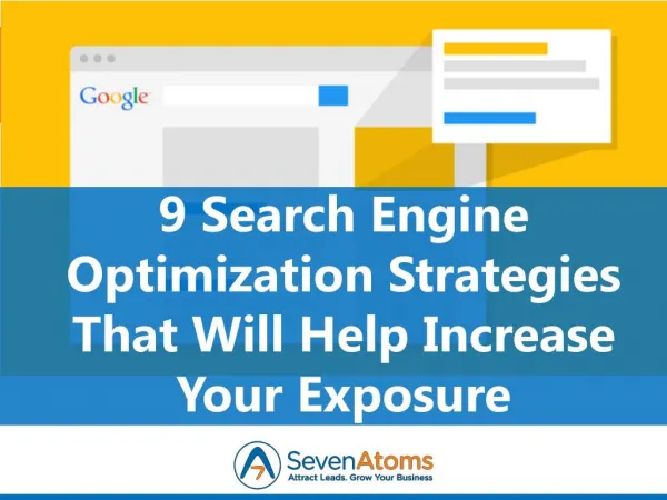 9 SEO Strategies That Will Help Increase Your Exposure