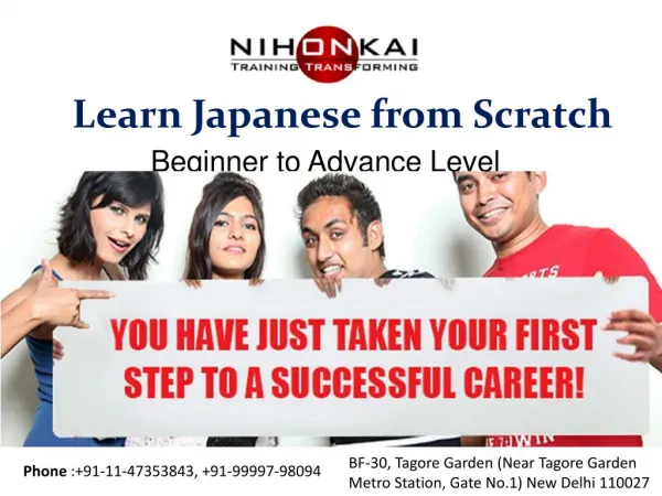 Learn Japanese from scratch at Nihonkai