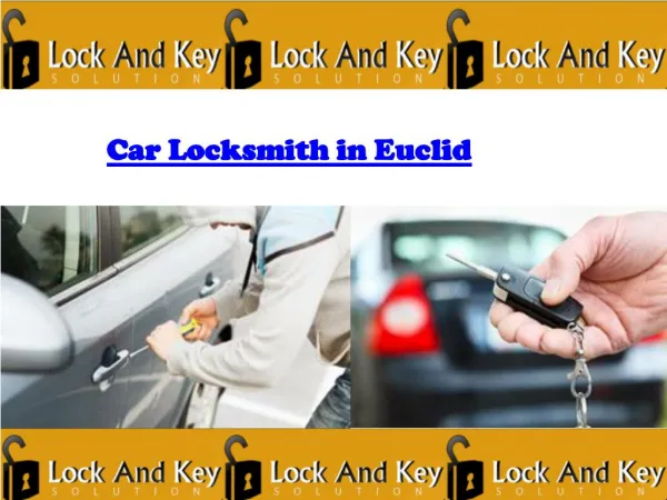 Car locksmith in Euclid