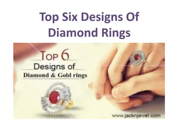 Top Six Designs Of Diamond Rings