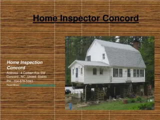 Home Inspections Concord NC - slide 1