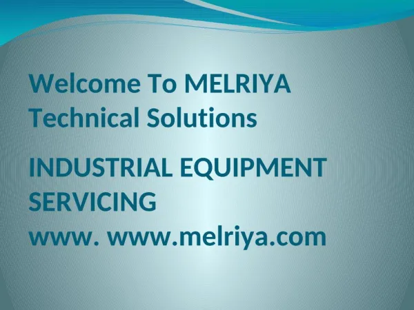 welcome to melriya technical solutions