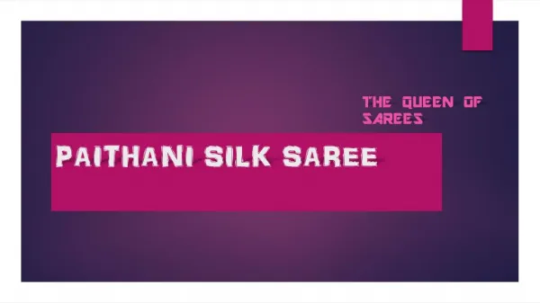 Maharashtrian Paithani Silk Saree Online