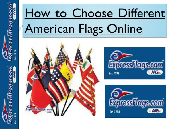 How to Choose Different American Flags Online