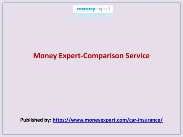 Money Expert-Comparison Service
