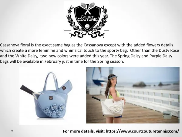 The Cassanova Tennis Bag