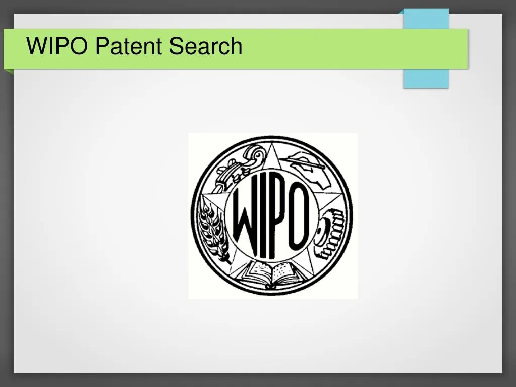 wipo patent search