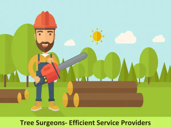 Tree Surgeons- Efficient Service Providers