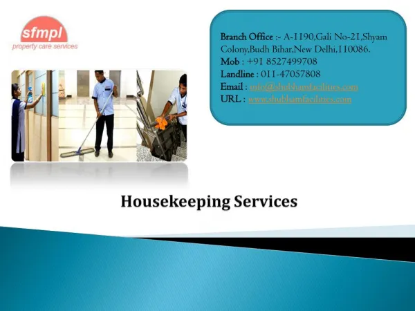 Housekeeping Services In India