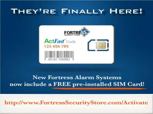 Get Your Home alarm System Sim Card For Free