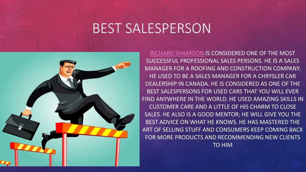 best salesperson