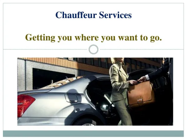 Luxury Chauffeur Services in Melbourne