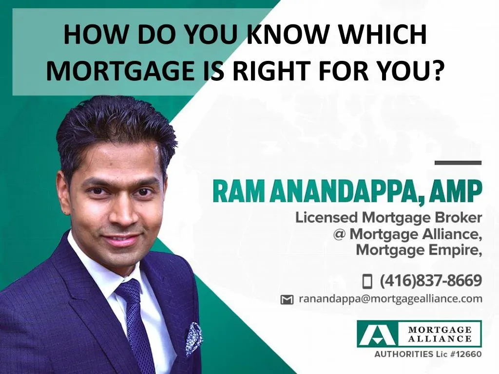 how do you know which mortgage is right for you