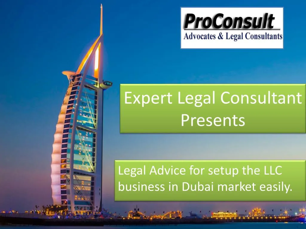 expert legal consultant presents