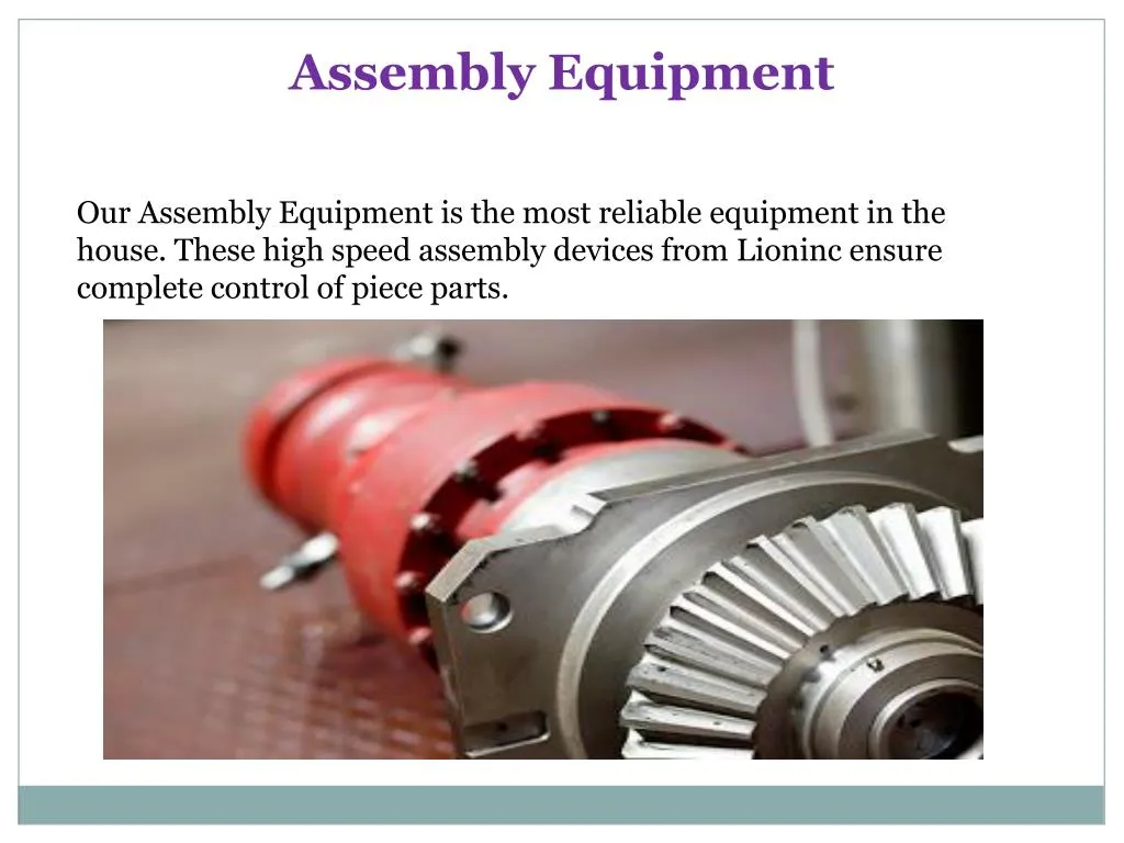 assembly equipment