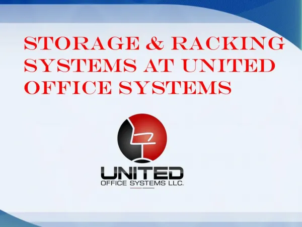 Storage & Racking Systems at United Office Systems