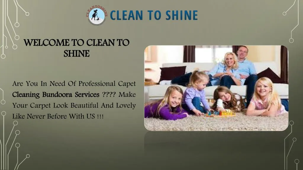 welcome to clean to shine