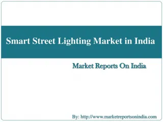 Smart Street Lighting Market in India - slide 1