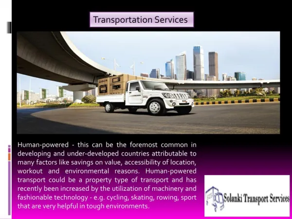 Solanki transport providing transport services in Delhi NCR