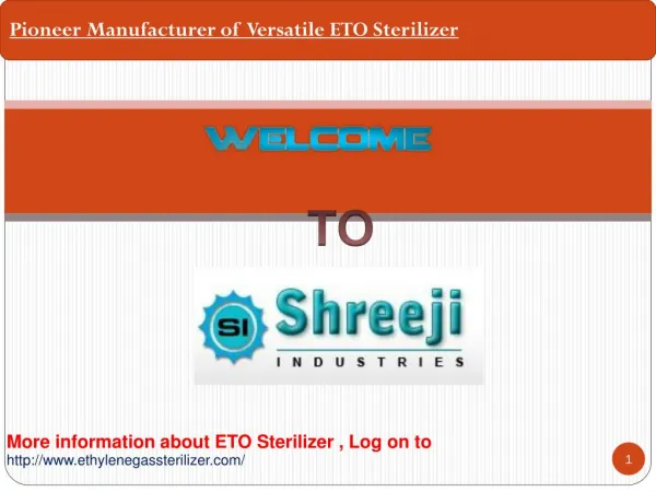 ETO Sterilizer manufacturer Shreeji industries
