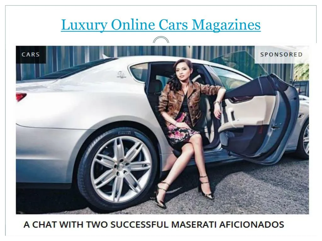 luxury online cars magazines