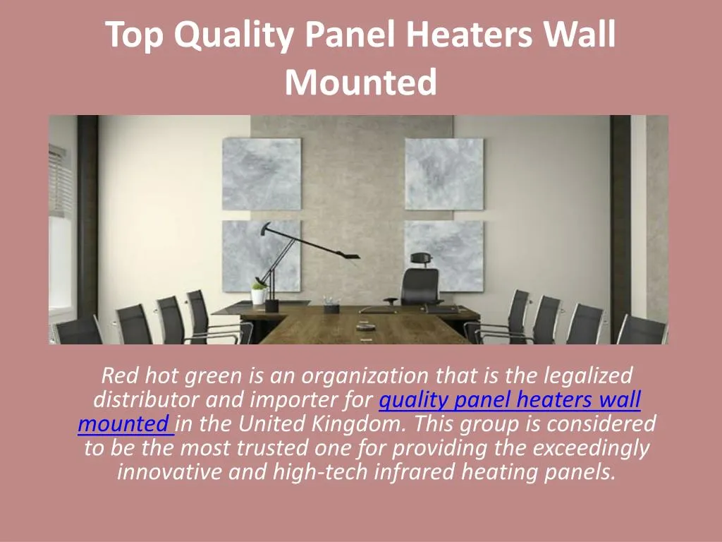 top quality panel heaters wall mounted