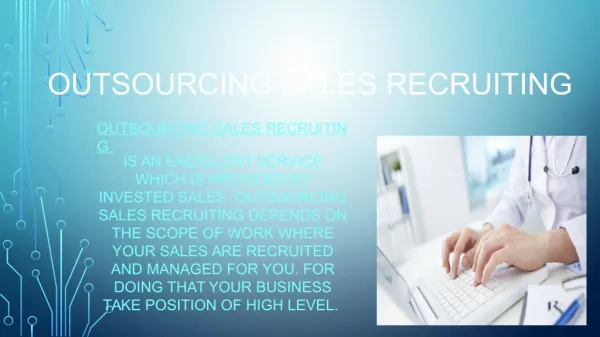 Outsourcing sales recruiting