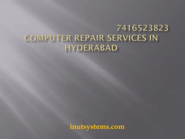 Computer repair services in Hyderabad