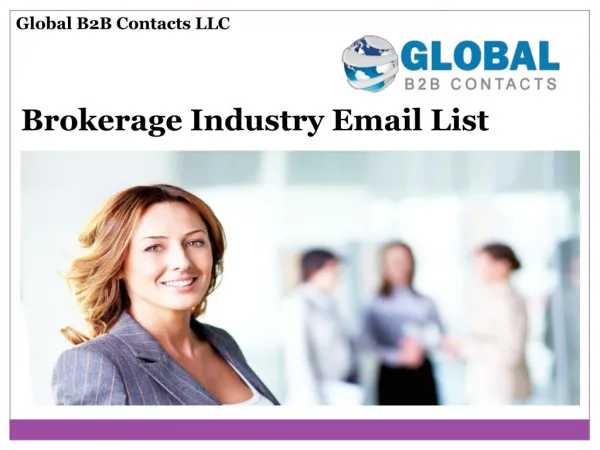 Brokerage Industry Email List