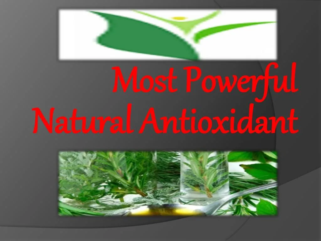 most powerful natural antioxidant