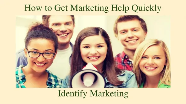 How to Get Marketing Help Quickly