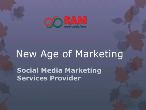 New Age of Marketing | Social Media Marketing Company in Bangalore