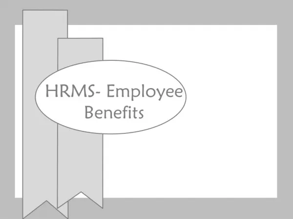 HRMS-Employee Benefits