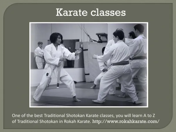 Martial arts classes