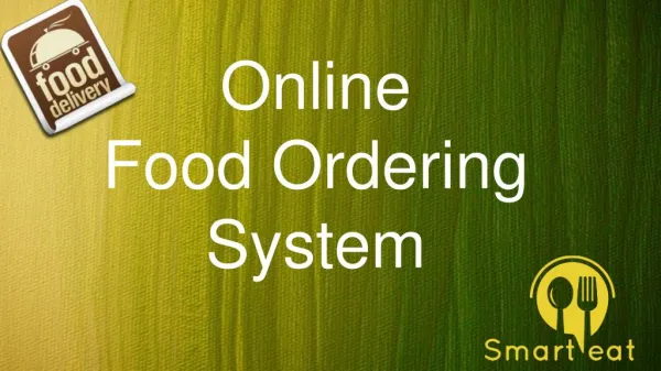 Online Food Ordering System - smarteat